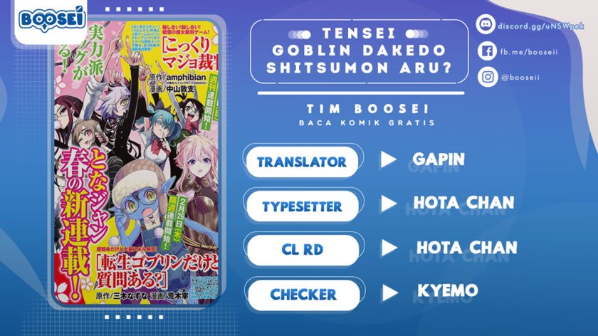 Tensei Goblin da kedo Shitsumon aru?